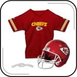 Juego de Casco Juvenil y Jersey, Equipo de NFL con Licencia